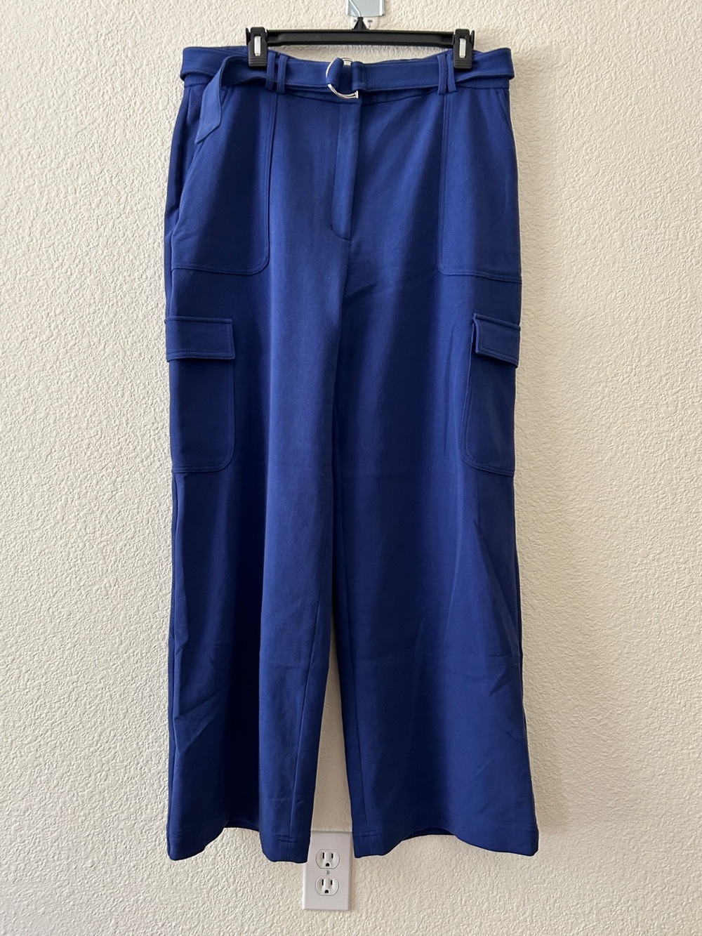 Express Blue Belted Cargo Pants 14 Like New